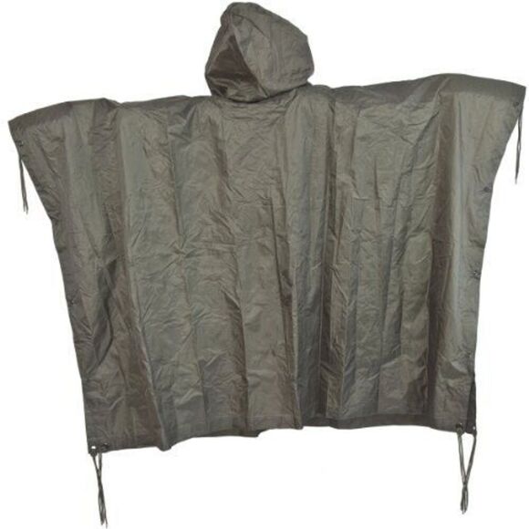 Mil-Tec 10630001 Men's Sz OSFM Black Ripstop Multi-Purpose Poncho - Picture 2 of 2